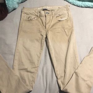 Nude American eagle skinny jeans